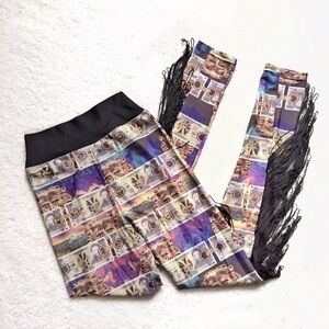 Urban Outfitters {Bitching & Junk Food} Denaro Fringe Leggings